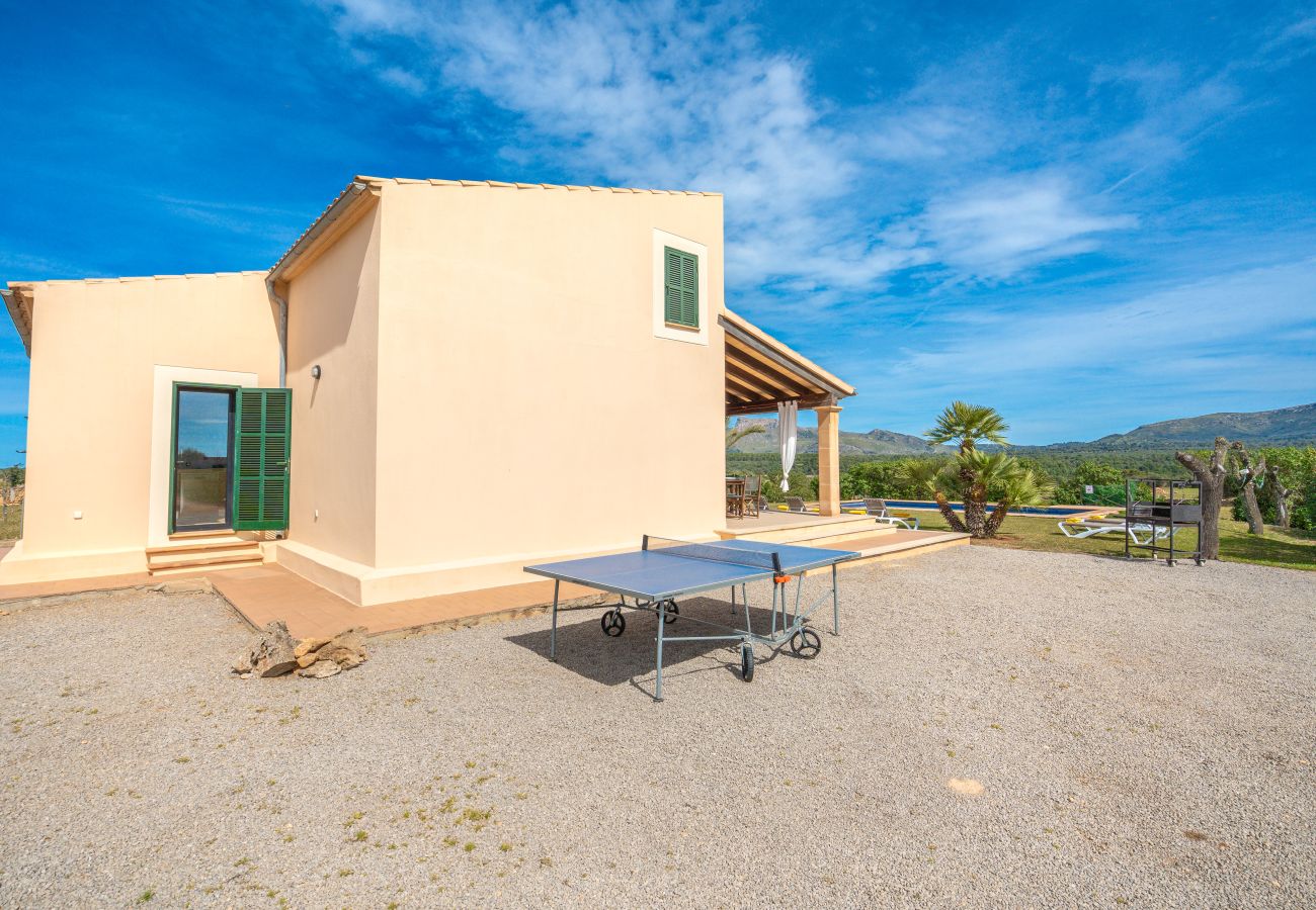 Villa en Son Serra de Marina - Can Aina Finca en la naturaleza para 6 con piscina, ping pong, BBQ, Wi Fi