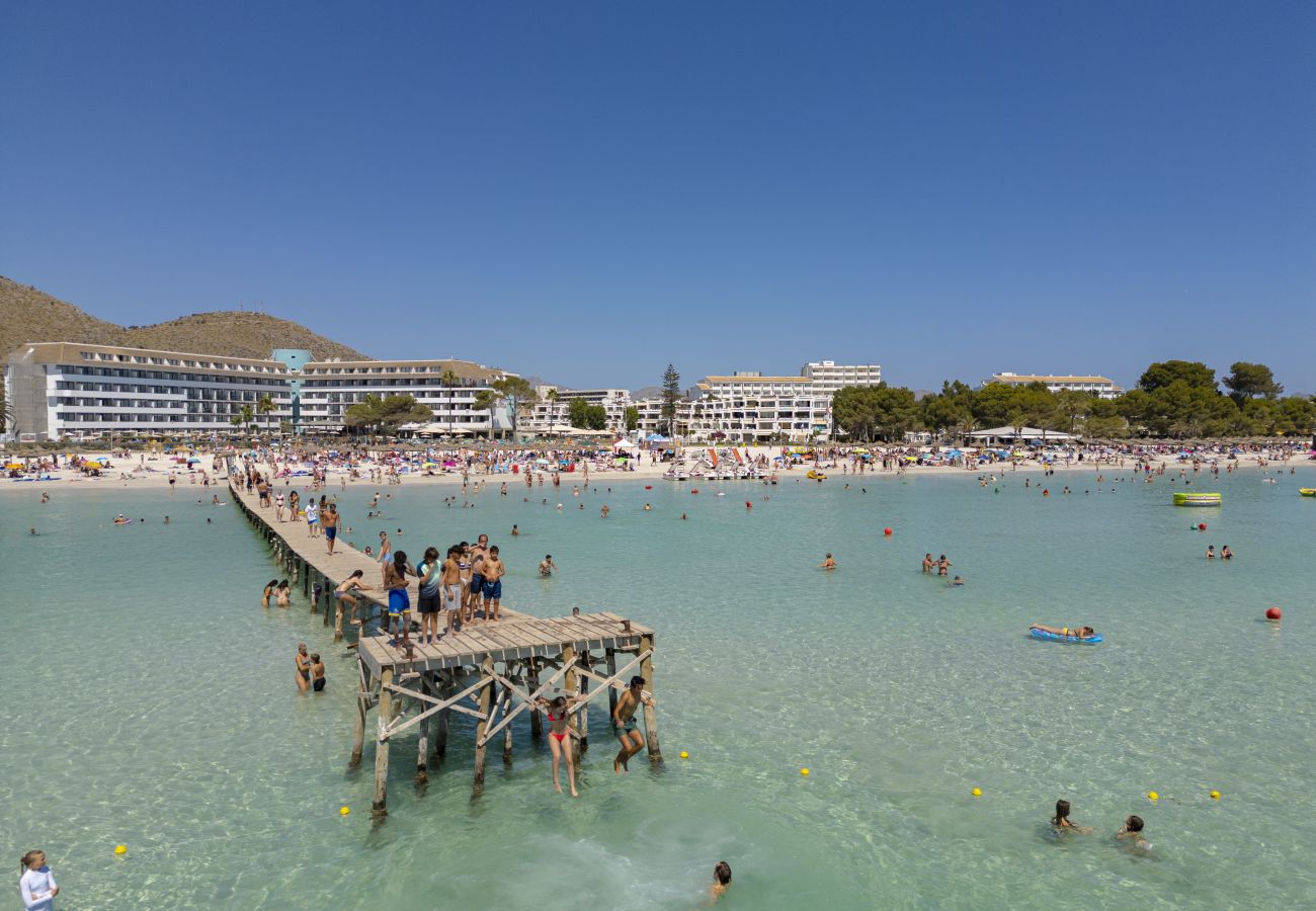 Chalet en Puerto de Alcudia - Casa Massanet para 8 con piscina cerca de la playa y todas comodidades