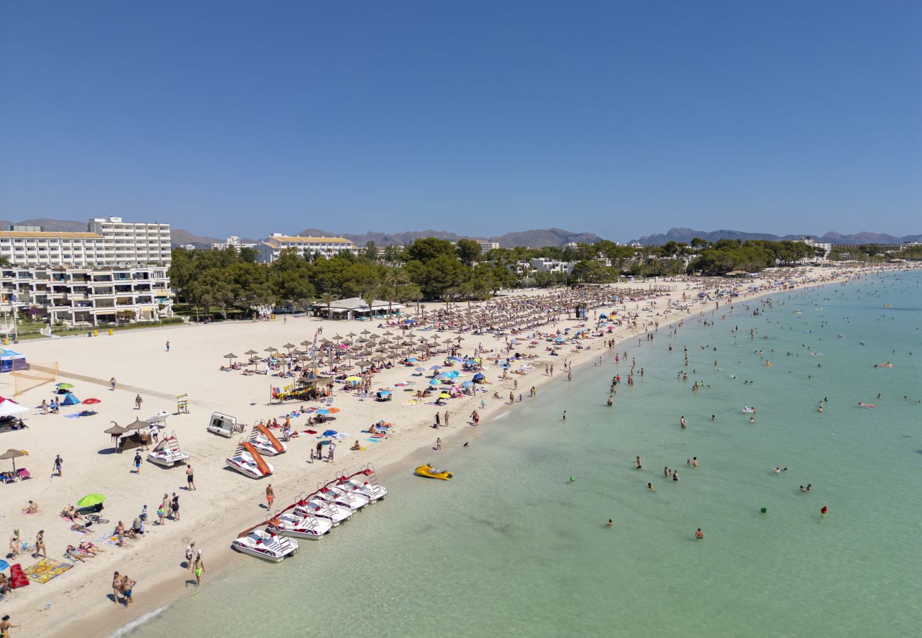 Chalet en Puerto de Alcudia - Casa Massanet para 8 con piscina cerca de la playa y todas comodidades