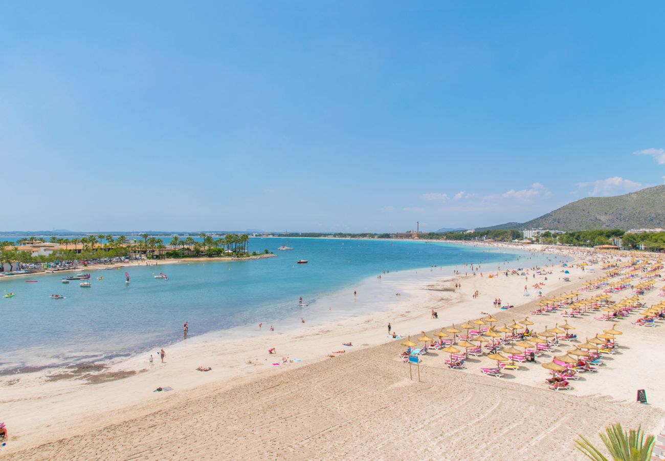 Casa en Alcúdia - Casa Juani para 8 con piscina a poco metros de la playa y todas comodidades