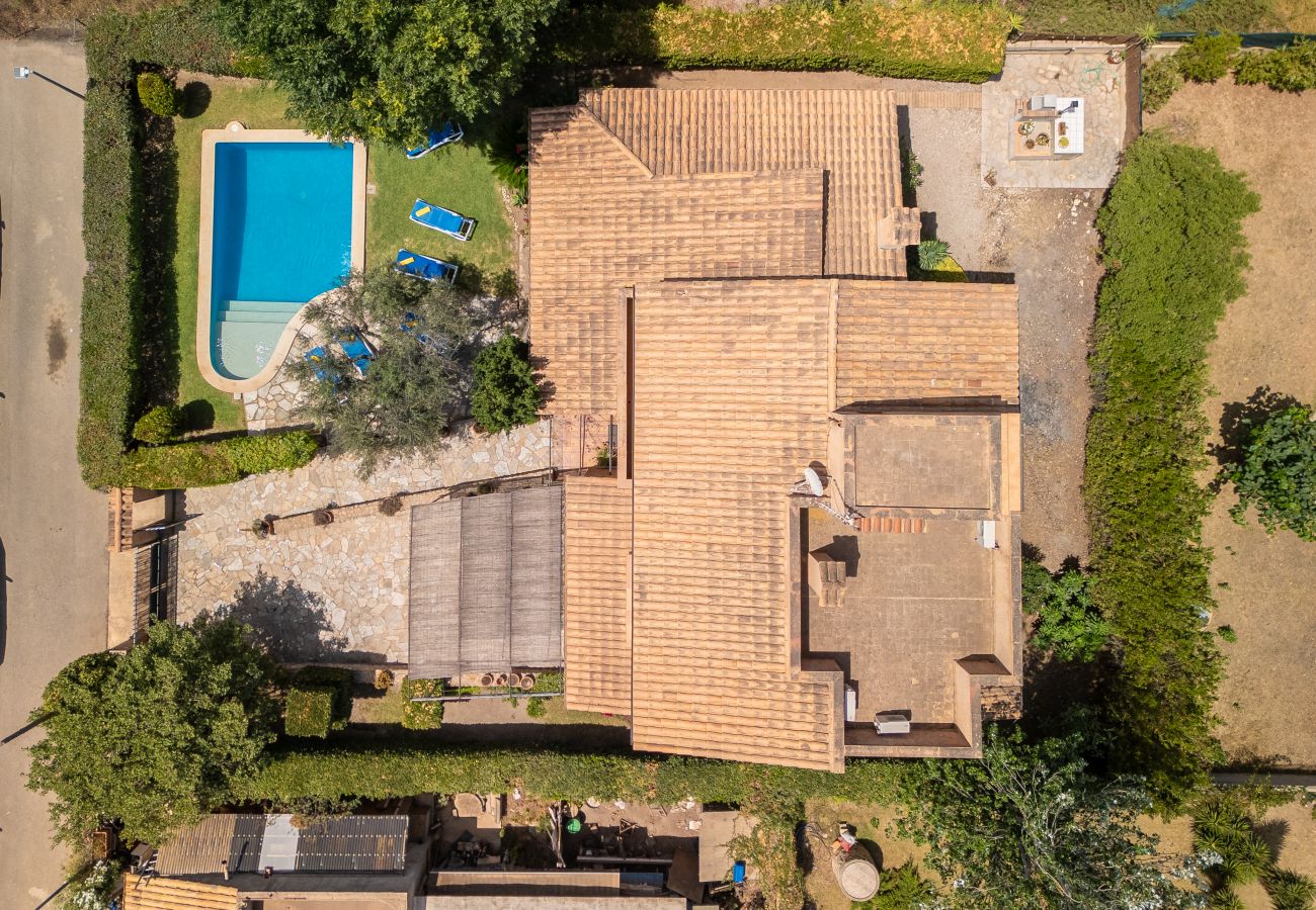 Casa en Port de Pollença - Can Xisco para 8 con piscina en Pollensa a 400mt del mar