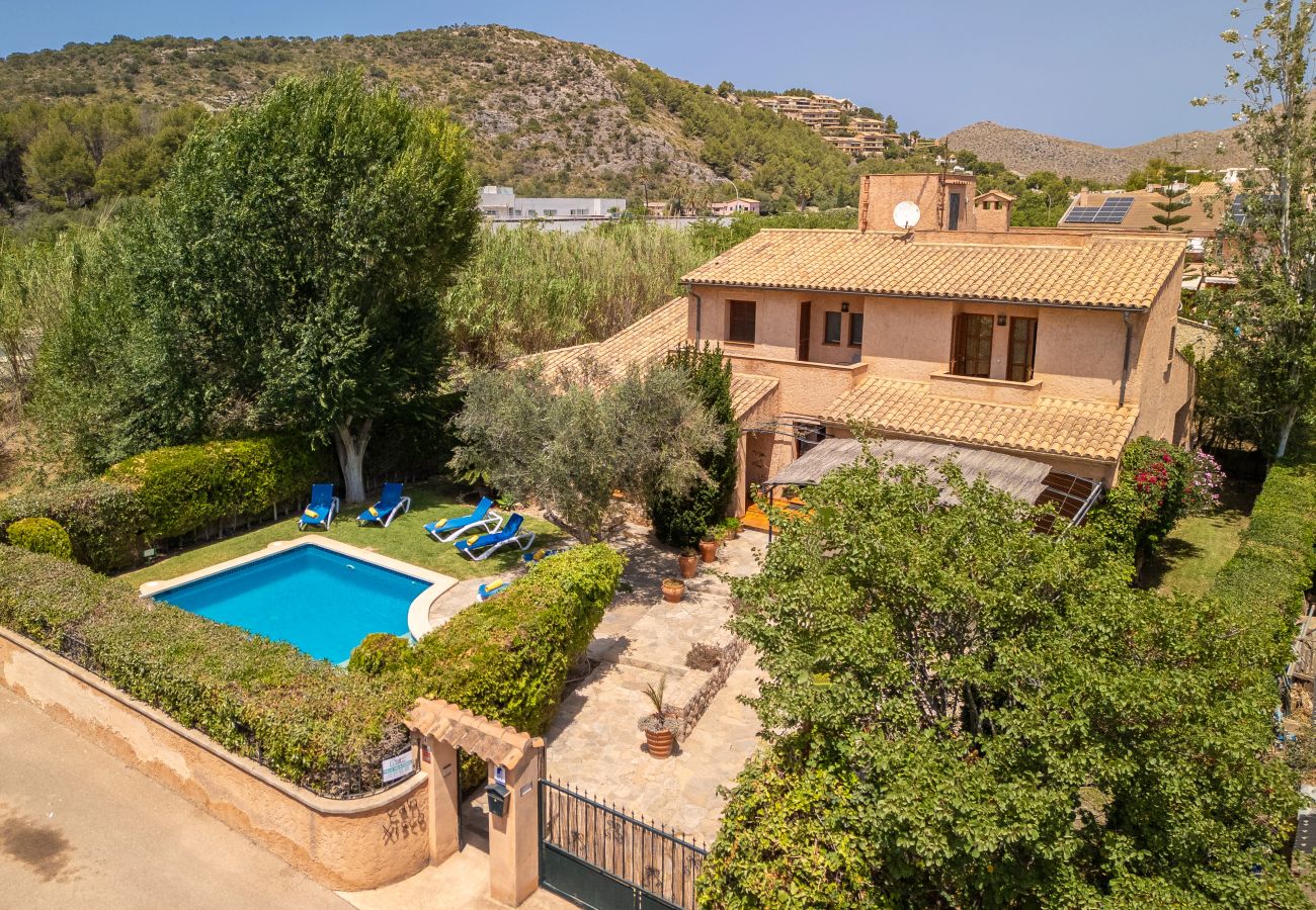 Casa en Port de Pollença - Can Xisco para 8 con piscina en Pollensa a 400mt del mar