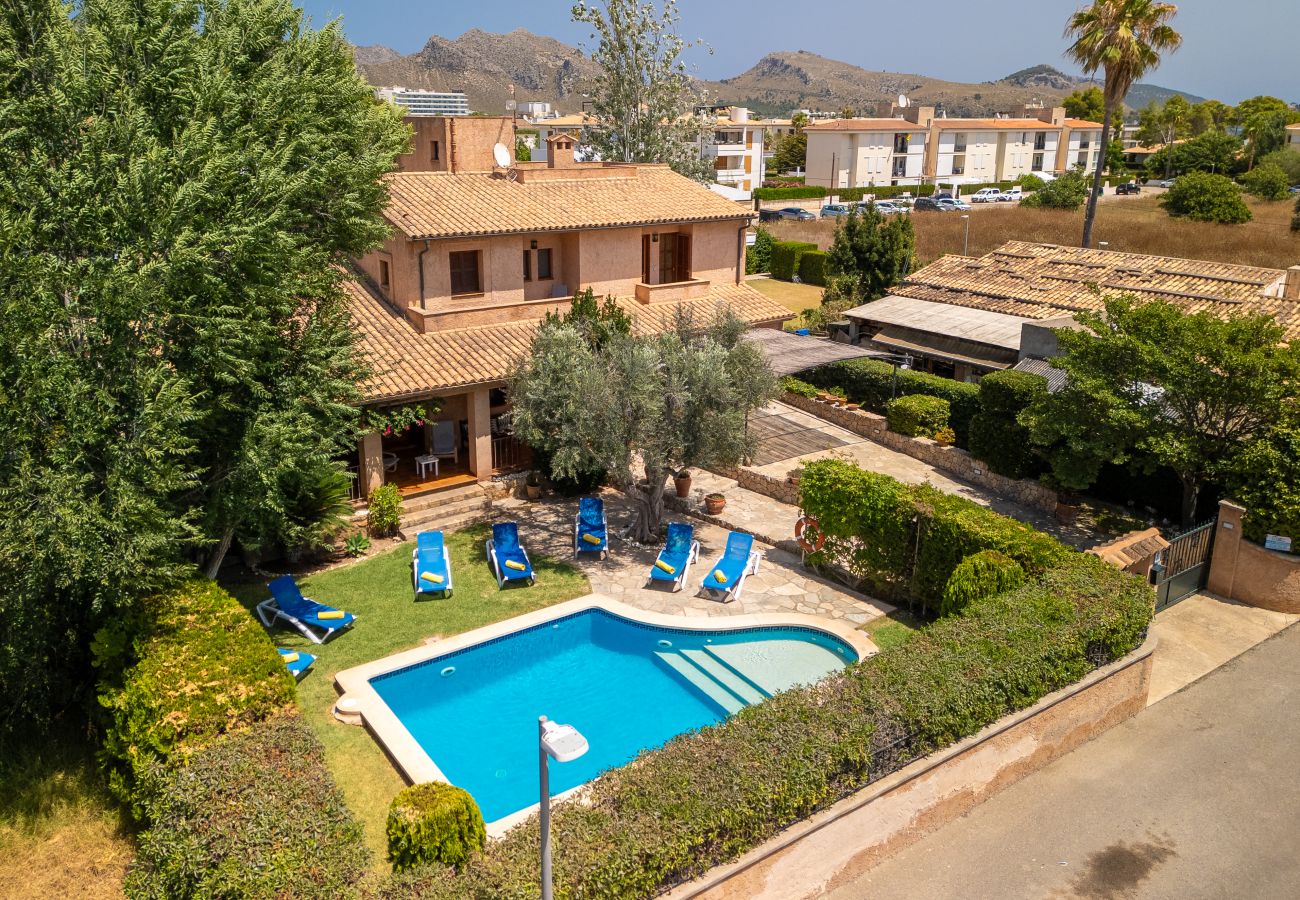 Casa en Port de Pollença - Can Xisco para 8 con piscina en Pollensa a 400mt del mar