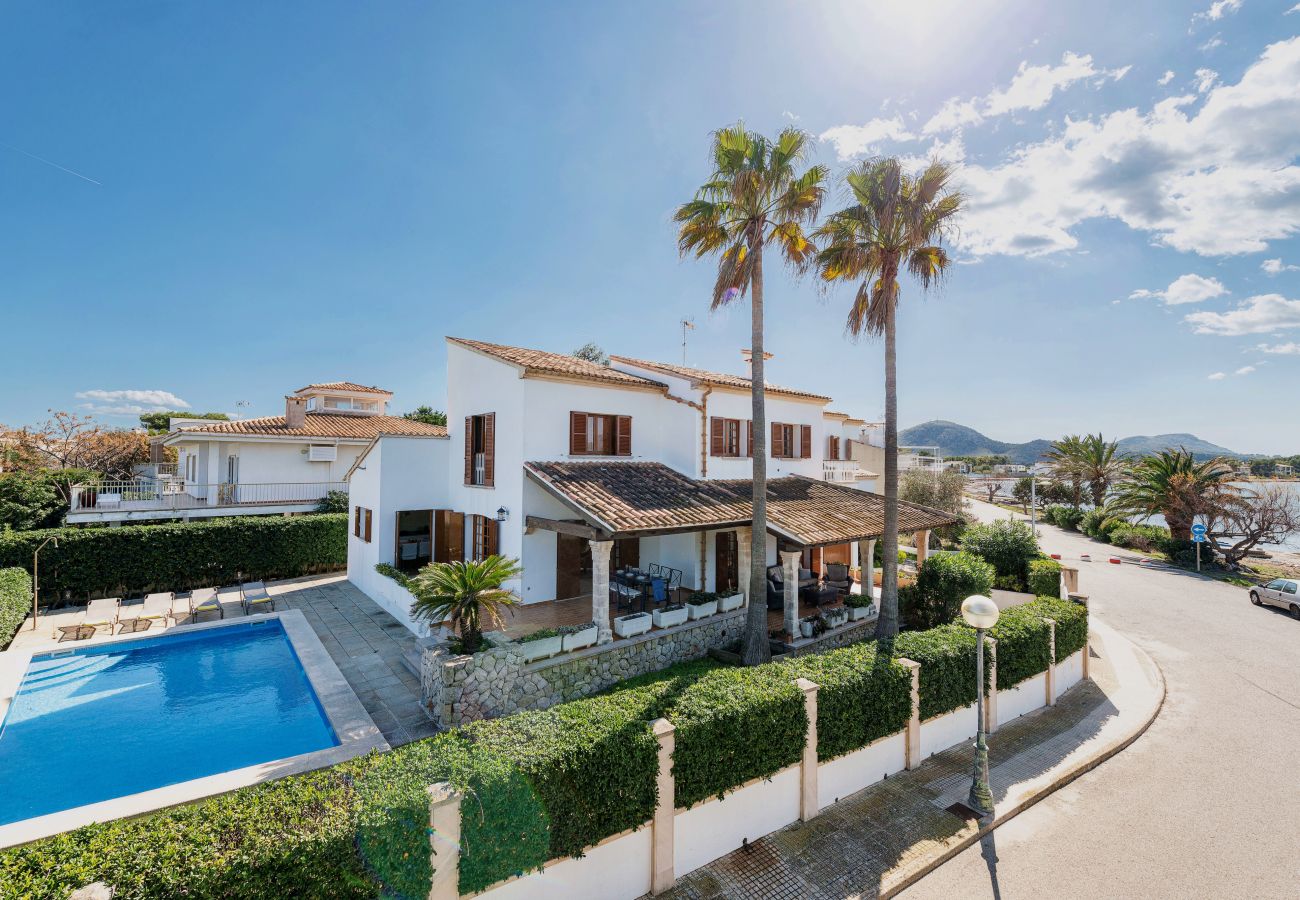 Villa en Alcúdia - Es Mollet para 8 con vista al mar y piscina