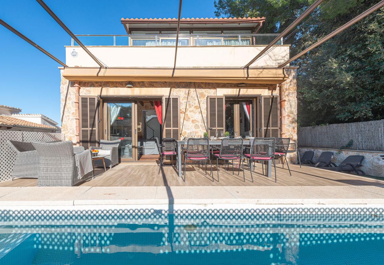 Casa en Alcúdia - Villa Gabriela para 8 con piscina en Bonaire - Alcudia