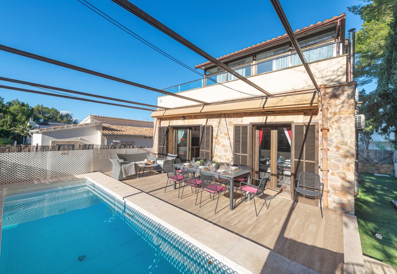 Casa en Alcúdia - Villa Gabriela para 8 con piscina en Bonaire - Alcudia