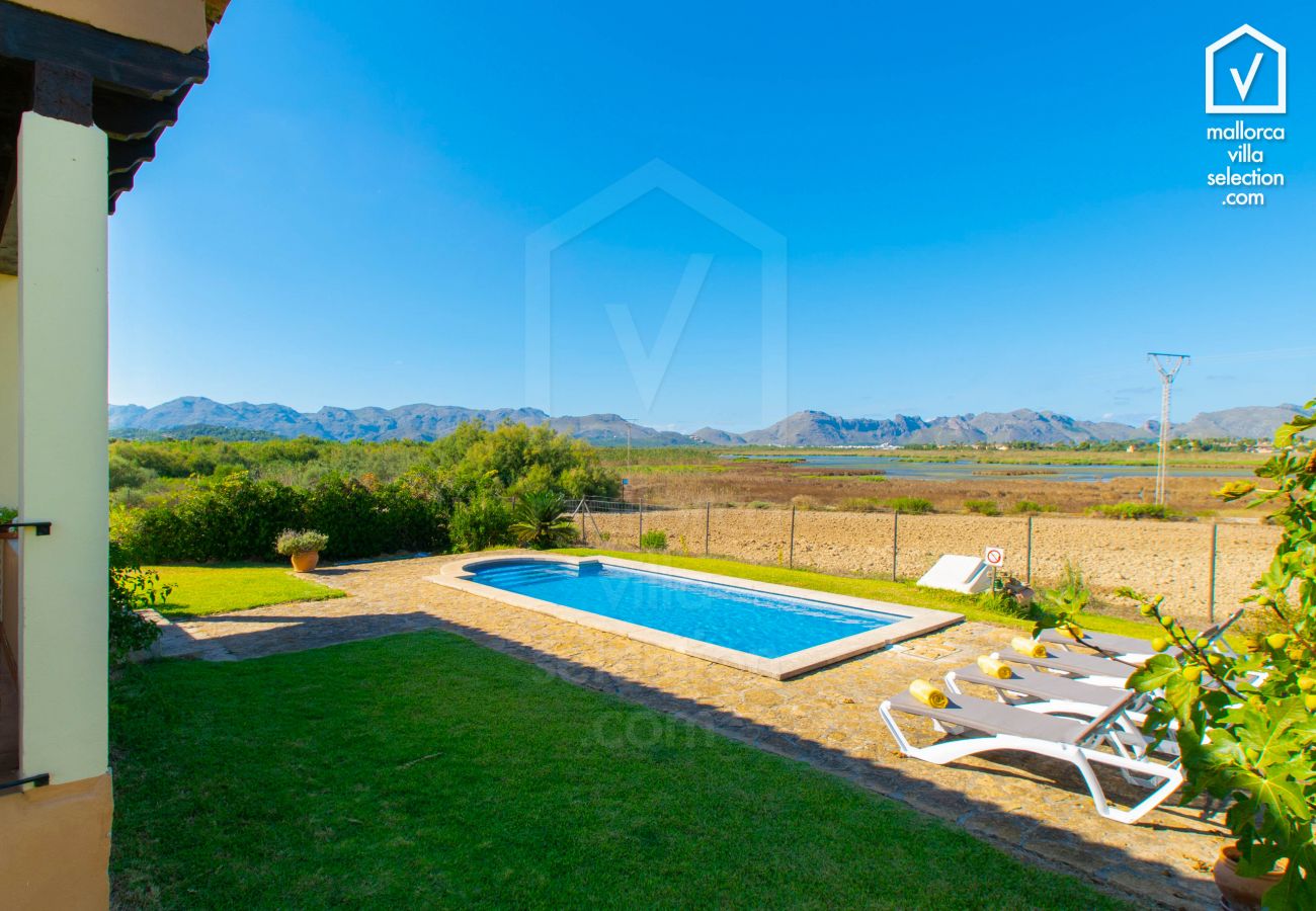 Villa in Alcudia - Finca  ALBUFERETA für 4 Personen mit Schwimmbad und Aussicht in Alcudia