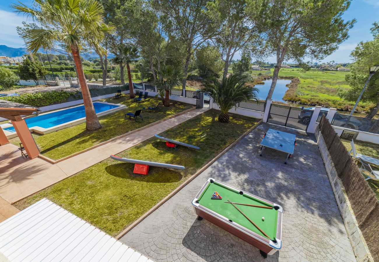 Chalet in Alcudia - Villa MENORCA für 8 Personen in Meeresnähe mit Pool