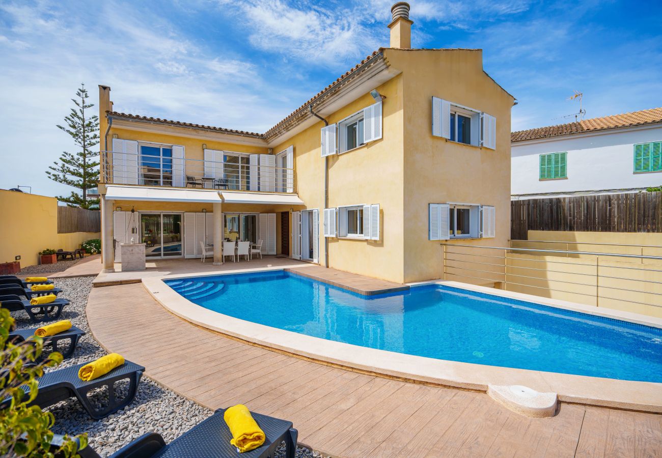 Ferienhaus in Alcudia - CAN CURT für 9 Personen mit Schwimmbad in Alcudia in Strandnähe