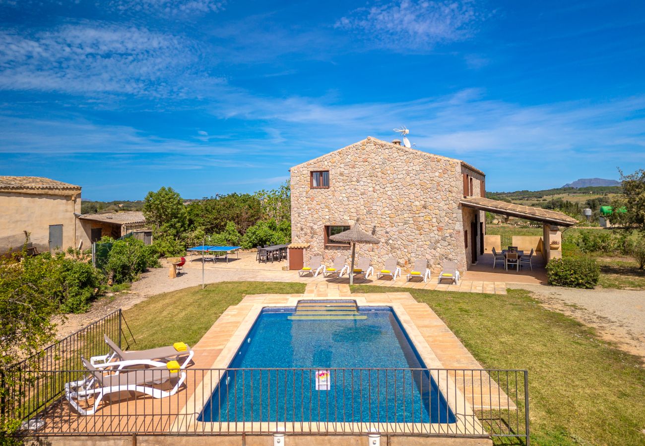 Villa in Son Serra de Marina - Cas Murero Steinfinca mit Schwimmbad für 8 Personen