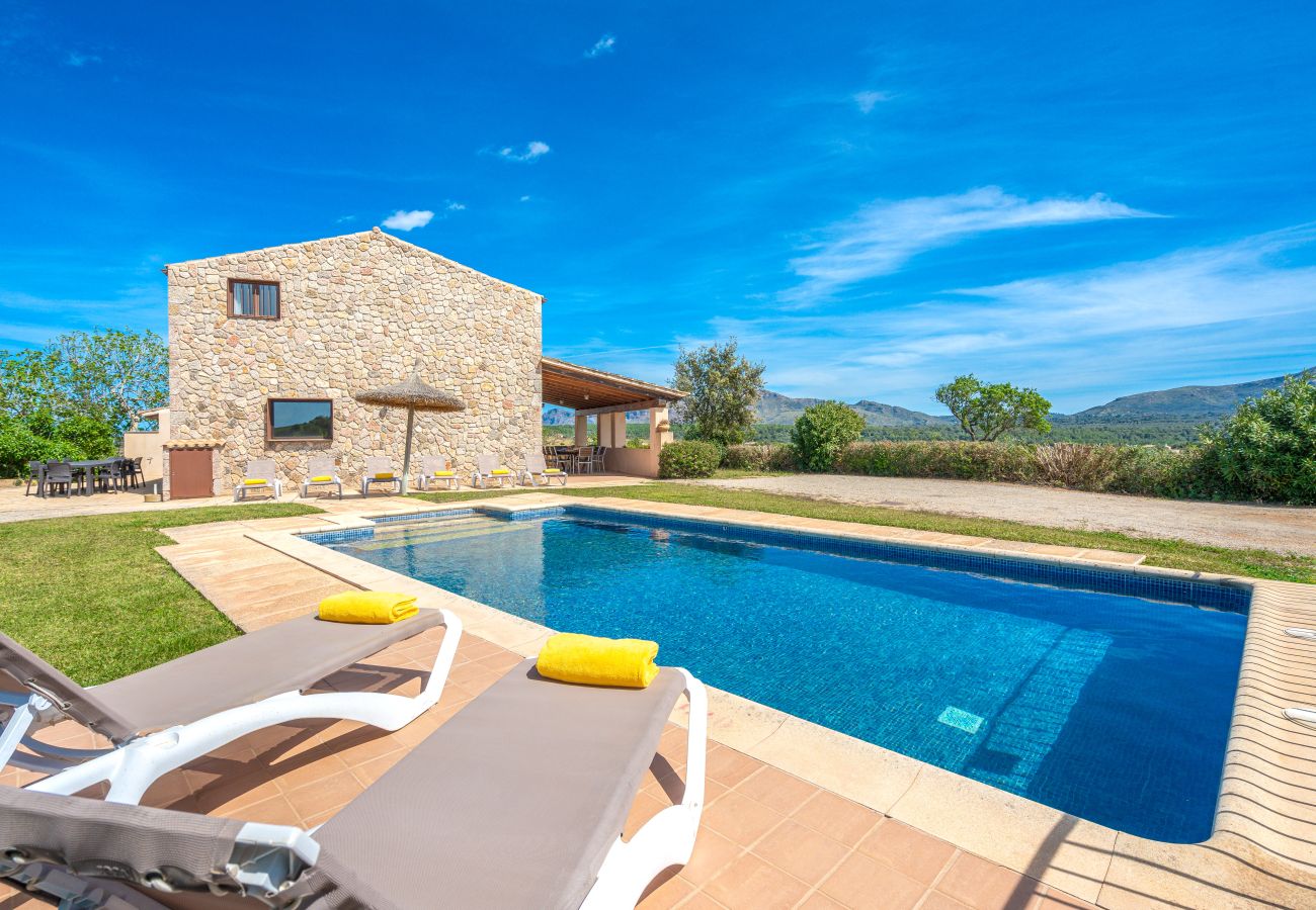 Villa in Son Serra de Marina - Cas Murero Steinfinca mit Schwimmbad für 8 Personen