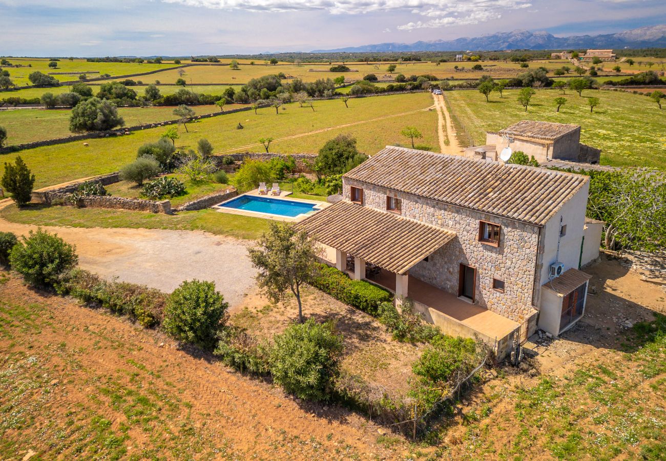 Villa in Son Serra de Marina - Cas Murero Steinfinca mit Schwimmbad für 8 Personen