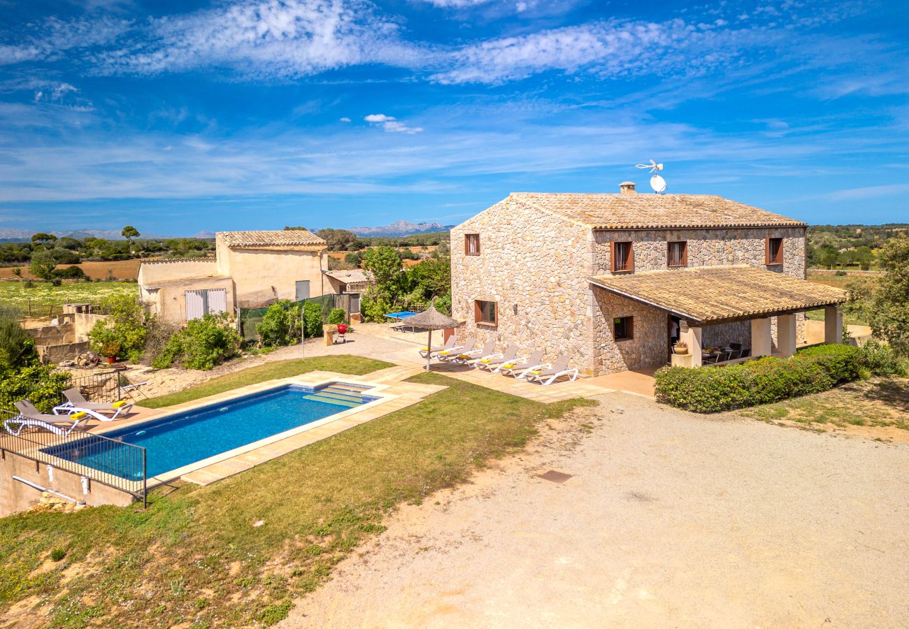 Villa in Son Serra de Marina - Cas Murero Steinfinca mit Schwimmbad für 8 Personen