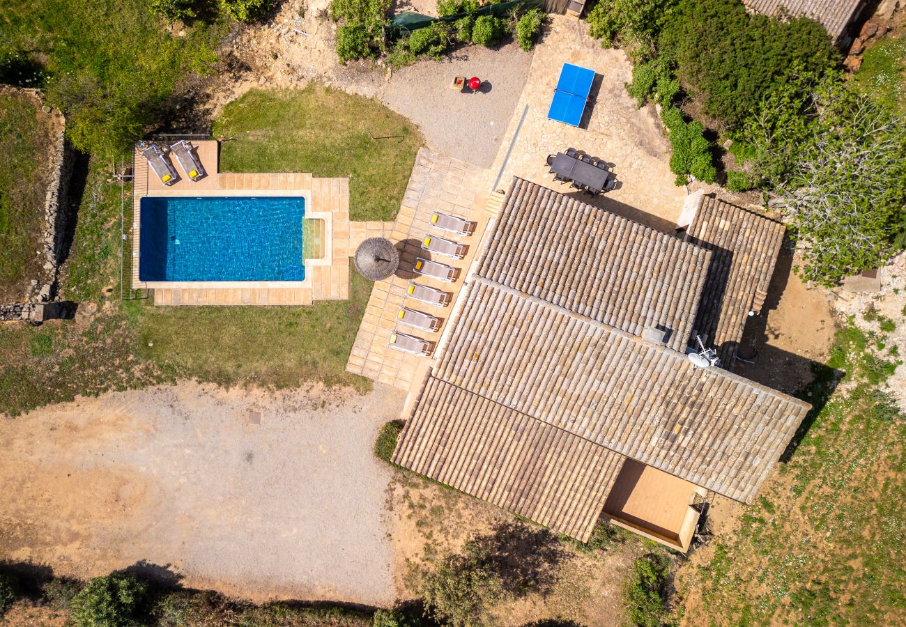 Villa in Son Serra de Marina - Cas Murero Steinfinca mit Schwimmbad für 8 Personen