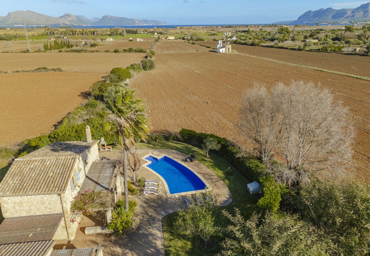 Villa in Alcudia - Finca Can Castell 2 für 8 Personen mit Schwimmbad, Grillplatz, kostenlosem Wi-Fi