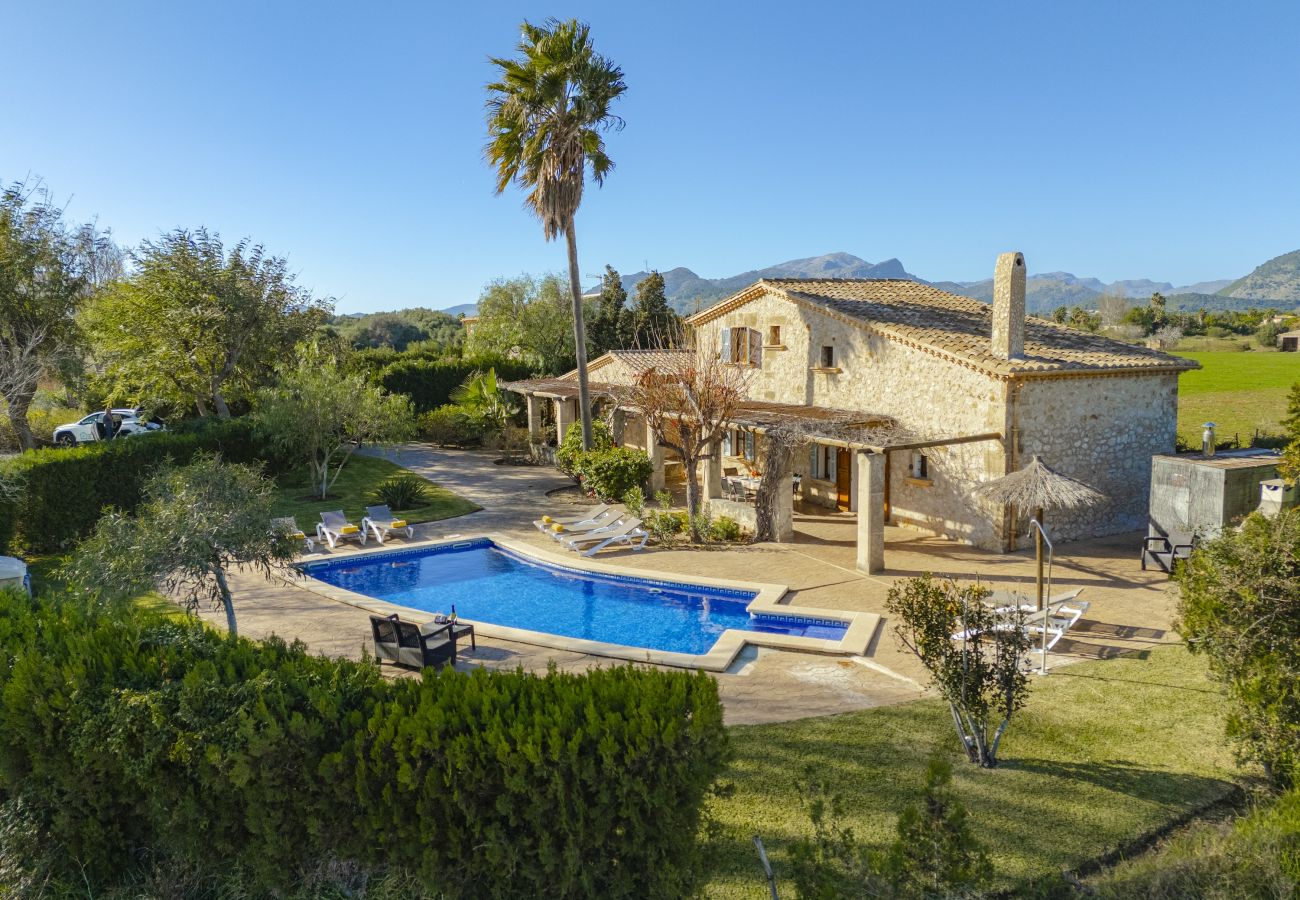 Villa in Alcudia - Finca Can Castell 2 für 8 Personen mit Schwimmbad, Grillplatz, kostenlosem Wi-Fi