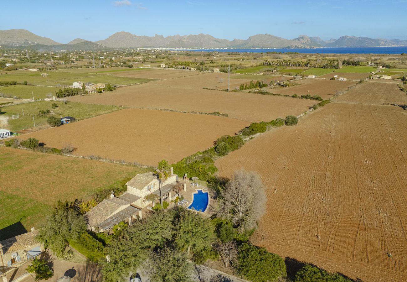 Villa in Alcudia - Finca Can Castell 2 für 8 Personen mit Schwimmbad, Grillplatz, kostenlosem Wi-Fi