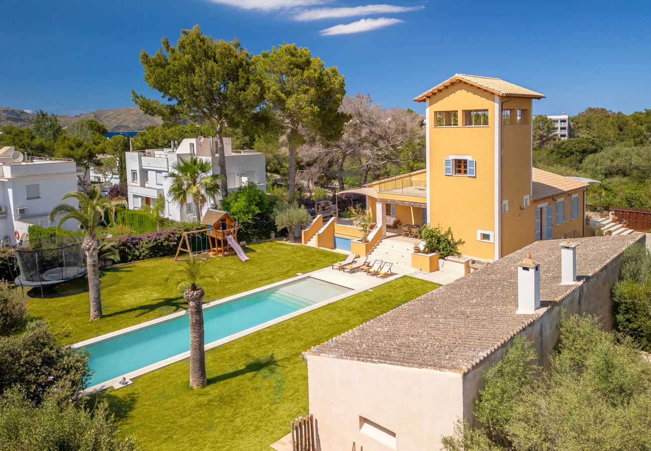 Ferienhaus in Alcudia - Can Brasa - Es Morer Vermell Spektakulär mit Schwimmbad 200m vom Meer entfernt