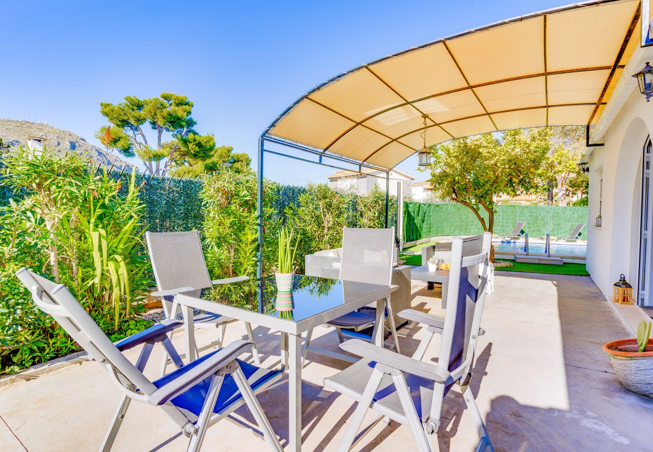 House in Alcudia - Casa BLANCA Alcudia at 500m from the beach for 8 persons with swimming pool