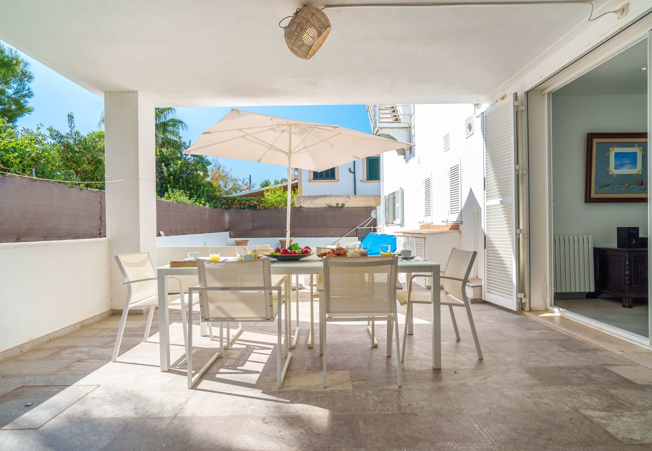 Villa in Alcudia - Miramar Manresa in front of the sea with swimming pool for 8 people in Alcudia