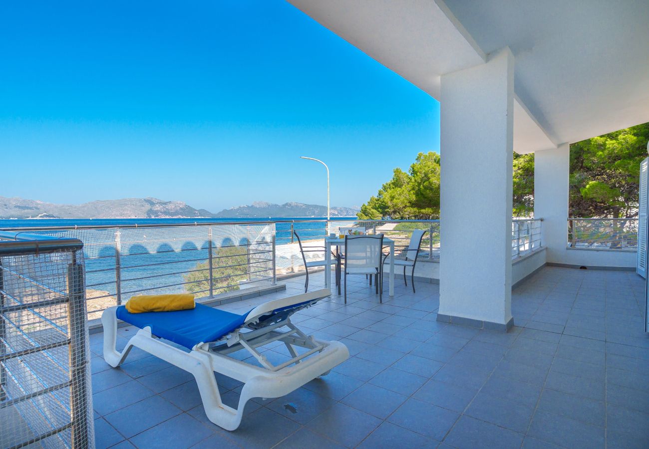 Villa in Alcudia - Miramar Manresa in front of the sea with swimming pool for 8 people in Alcudia