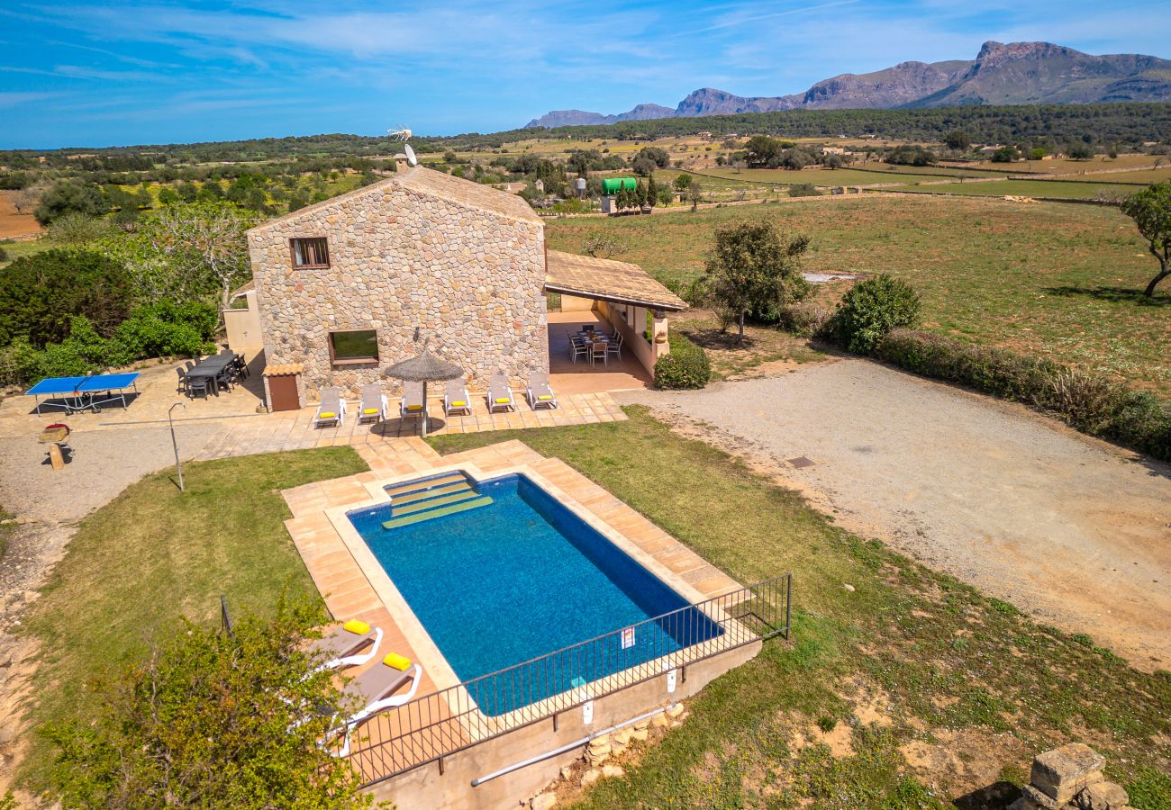 Villa in Son Serra de Marina - Cas Murero Stone finca with swimming pool for 8