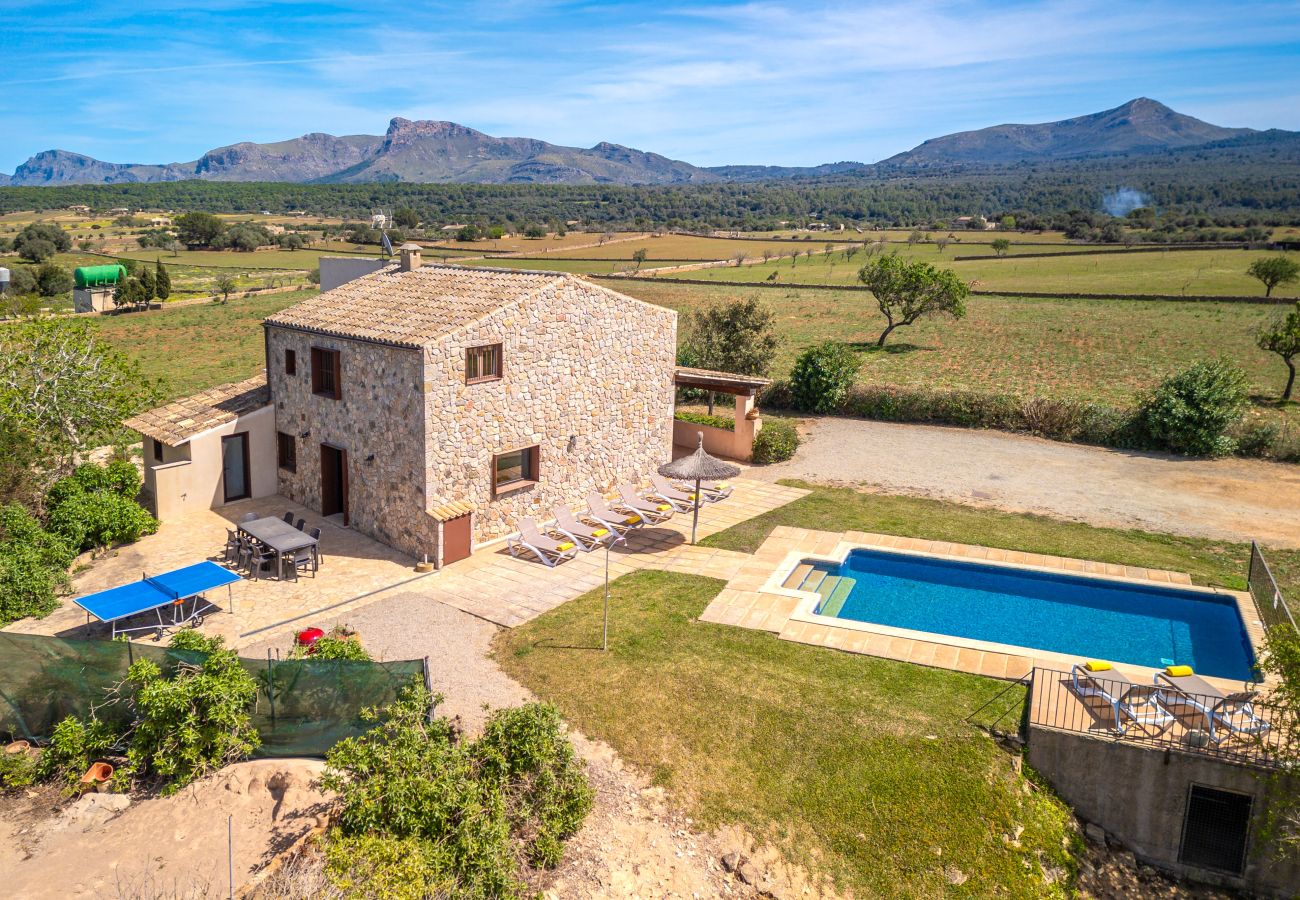 Villa in Son Serra de Marina - Cas Murero Stone finca with swimming pool for 8