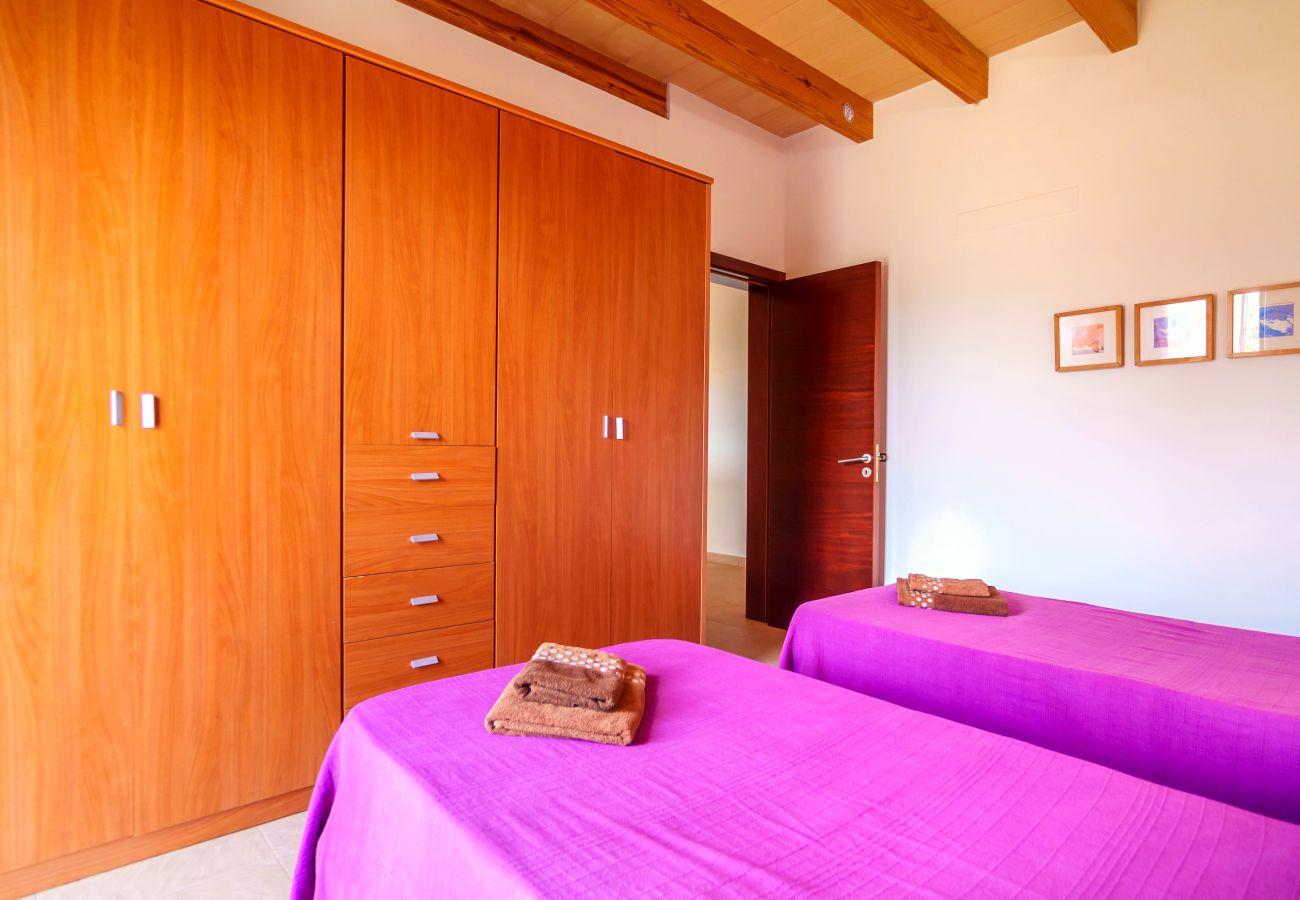 Villa in Son Serra de Marina - Can Aina Finca in the nature for 6 with pool, ping pong, BBQ, Wi Fi