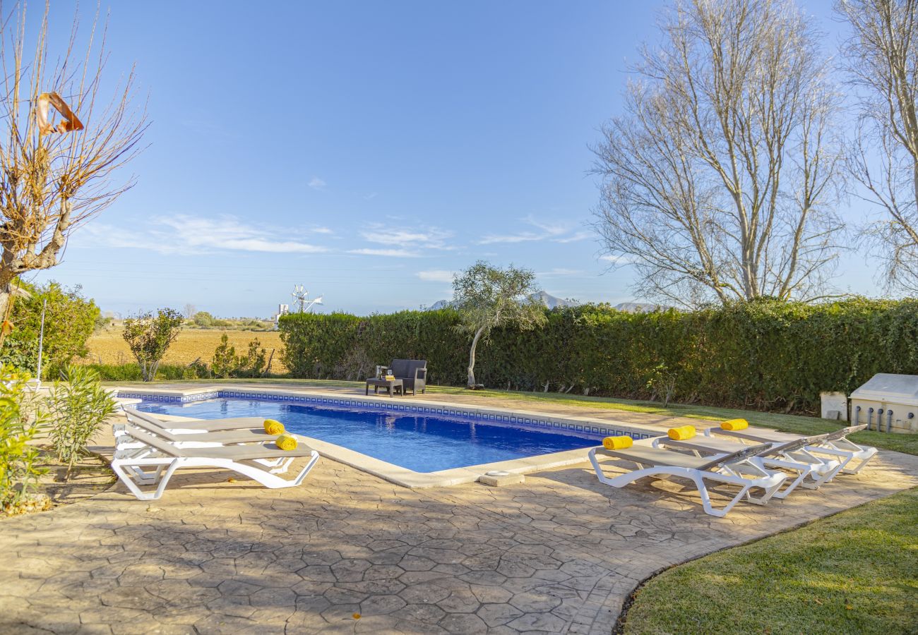 Villa in Alcudia - Finca Can Castell 2 for 8 with swimming pool, bbq, free wi fi