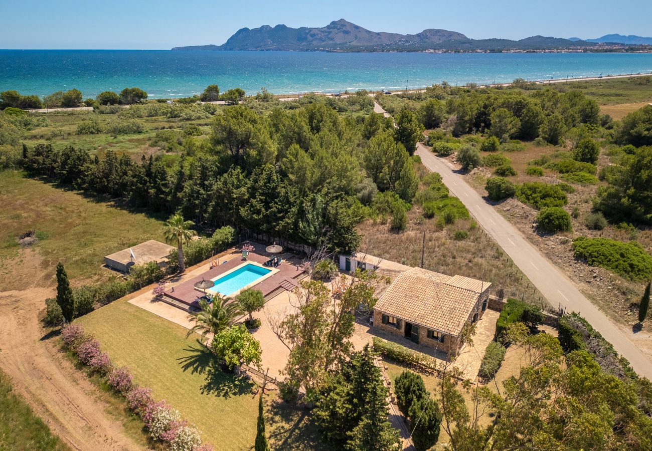 Domaine à Port de Pollença - ROTES Finca pour 6 avec piscine à Pollensa  250 m de la plage