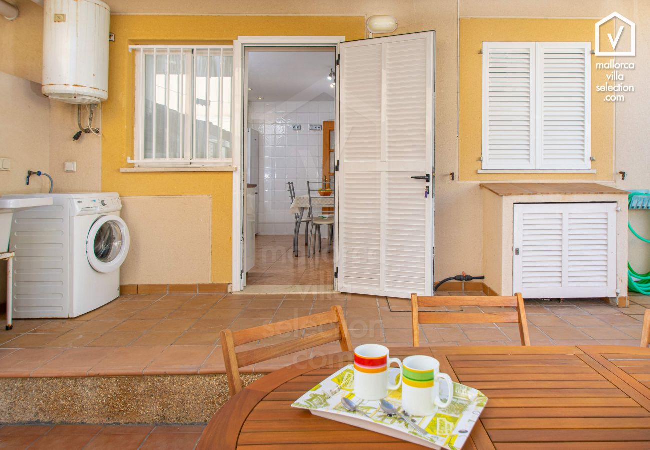 Maison mitoyenne à Alcudia - Maristany à Alcudia pour 6 à 350m de la plage AC, Wi Fi