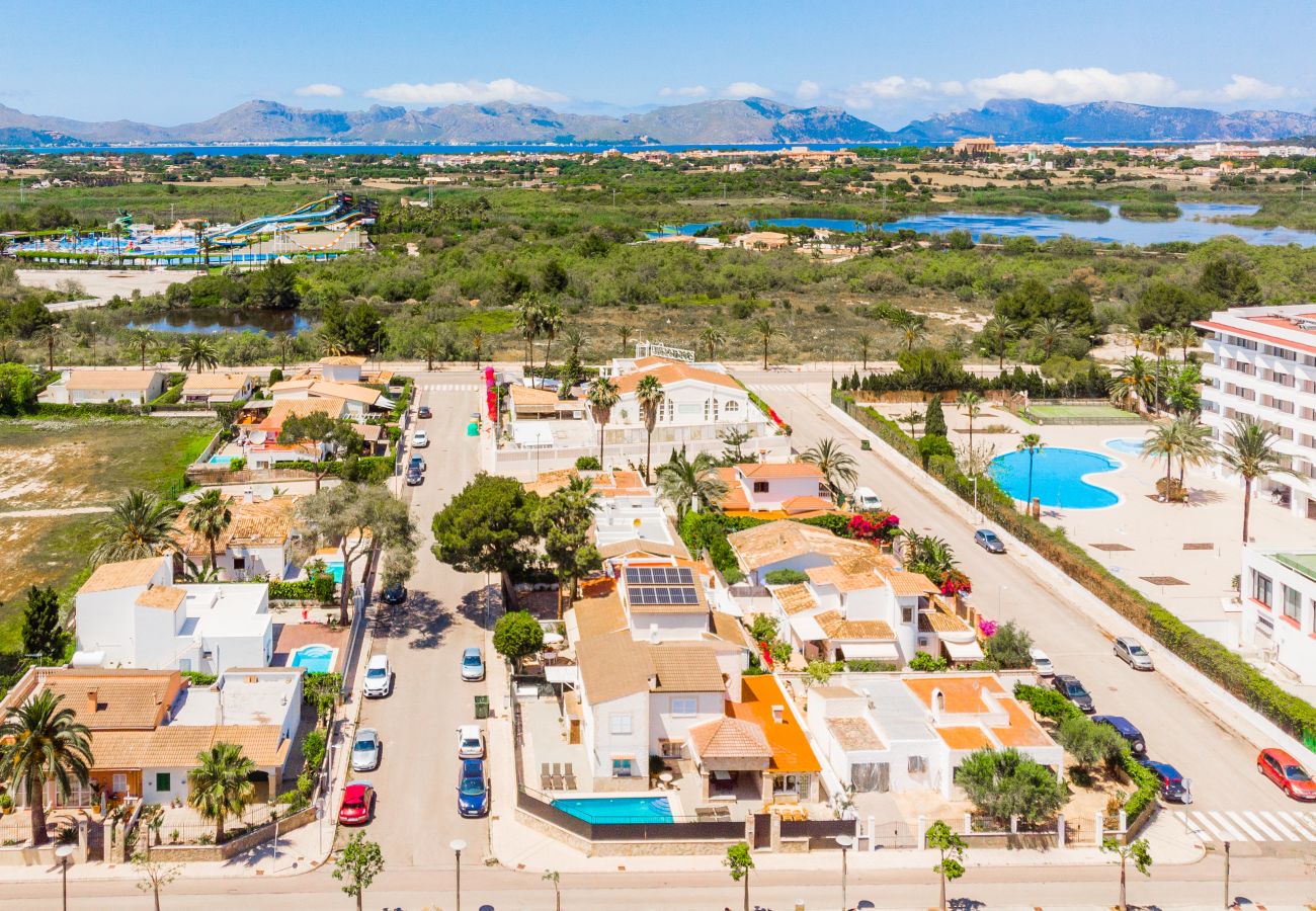 Chalet à Alcudia - Sanfora - Villa avec piscine à 500m de la plage d'Alcudia