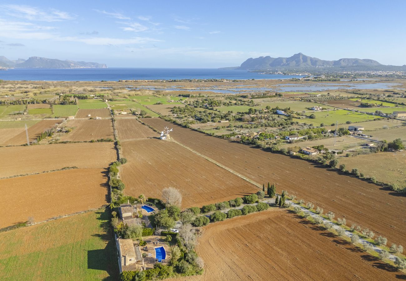 Villa à Alcudia - Finca Can Soler 1 pour 6 avec piscine, Bbq, WiFi gratuit