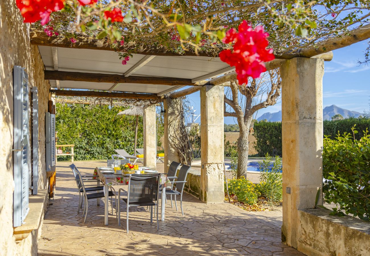 Villa à Alcudia - Finca Can Soler 2 pour 8 avec piscine, bbq, wi fi gratuit